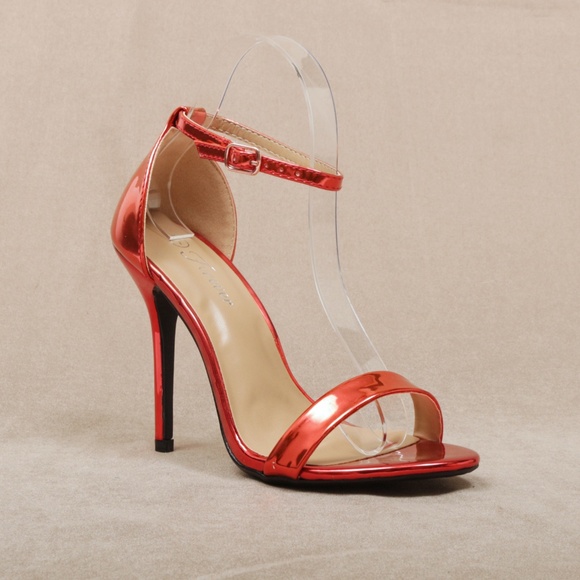 FINAL SALE Red Stiletto Heeled Sandal Passion86 - Picture 3 of 4